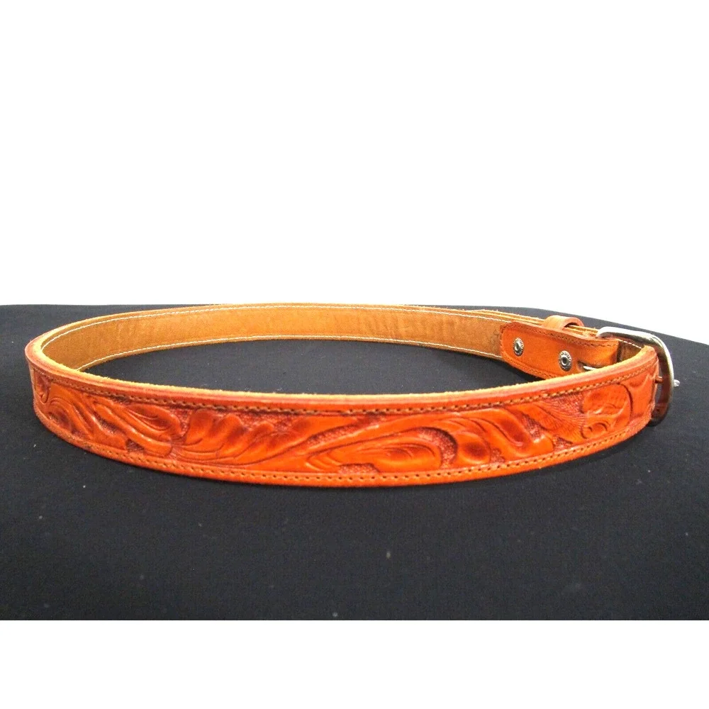 Hand Tooled Brown Leather 